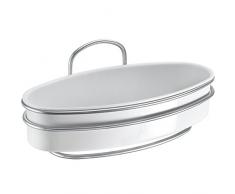 Metaltex 403703322 Regal Orbit, Plastik, weiÃ/Silber, 26 x 13 x 11 cm