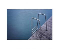 Eurographics Treppen Aluminium Dekor Rahmengröße: 24 x 36 x 1,25 Galerieverpacktes gebürstetes Aluminium