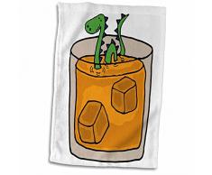 3D Rose Funny Loch Ness Monster in Scotch Whiskey Glas TWL_200138_1 Handtuch, 38,1 x 55,9 cm, Mehrfarbig