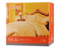 Dreamland Comfort Schmusetuch für alle Jahreszeiten, Maulbeerseide Queen weiß