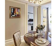 overstockArt Ölgemälde Hopper Chop Suey mit florentinischem goldfarbenem Rahmen, Gold-Finish