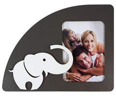 TANGARI Bilderrahmen Linie Profili Elefant Whiteboard, Weiß, 13 x 18 cm, Holz