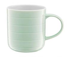 Ambition 92973 Becher Piano 350 ml Trinkbecher Porzellanbecher Teebecher Kaffeebecher Cappuccinobecher Porzellan Spülmaschinenfest modern elegant pfefferminz