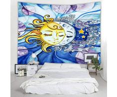 Red Fire Stoff Wandteppich Dekoration Wandkunst Tischdecke Tagesdecke Picknickdecke Strandüberwurf Tapisserien bunt Schlafzimmer Flur Wohnzimmer 79x59 inches Sun and Moon Change