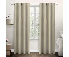 Exclusive Home Vorhänge eh8109–03 2–96 G Jakarta strukturiert Korb Weave Tülle Top Fenster Vorhang Panel, Bettwäsche, 54 x Beton, Set von 2