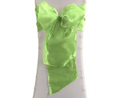 La ER Leinen 10 Organza Schärpen Stuhl Bögen