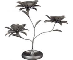 PRIMITIVES by Kathy Triple Flower 22,9 x 21 cm Metall Kunstharz Teelichthalter Kerzenhalter