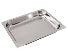 Paderno World Cuisine 35,6 cm durch 12 1/5,1 cm Edelstahl Backblech für Hotel Pfanne – 2/3 (Tiefe: 1 1/5,1 cm)