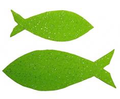 Petras Bastel News Streudeko, Fliz, apfelgrün, 18 x 12 x 5 cm