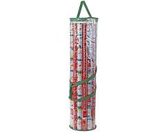 ProPik Aufbewahrungstasche für Geschenkpapier und Aufbewahrungstasche für bis zu 25 Rollen, 101,6 cm, strapazierfähige PVC-Tasche mit Griffen und Reißverschluss Oben grün