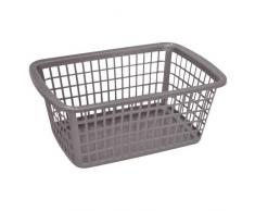 ALUMINIUM ET PLASTIQ Wäschekorb, 60 x 40 x 23 cm, silberfarben