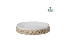 PORCELLANA Geflecht umflochten für Tart Auflaufform cm 28 (#), Porzellan, Mehrfarbig, 0,1 x 0,1 x 0,1 cm