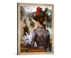 Gerahmtes Bild von Sidney Starr Die Stadt Atlas, Kunstdruck im hochwertigen handgefertigten Bilder-Rahmen, 50x70 cm, Silber Raya