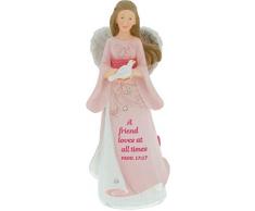 Angelstar Engelsfigur A Friend Loves at All Times Prov 17, Mehrfarbig