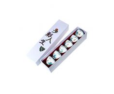 lachineuse – Set mit 6 Tassen für Tee oder Sacke, Kollektion Les Petits Bonzes