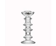 Iittala Festivo Kerzenständer, Glas, Silber Klar, 5 x 5 x 18 cm