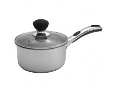 Sabichi Living Easy Grip Stieltopf, silberfarben 18 cm Silber