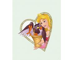 Komar Disney Wandbild Aurora & Owl | Kinderzimmer, Babyzimmer, Dekoration, Kunstdruck | ohne Rahmen | WB081-40x50 | Größe: 40 x 50 cm (Breite x Höhe)