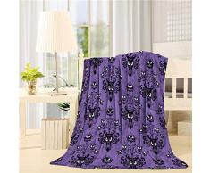 LALADecor Halloween-Überwurf, aus Plüsch, Mikrofaser, leicht, warm, für Couch/Bett 60x80inch Halloween-018ldr9547