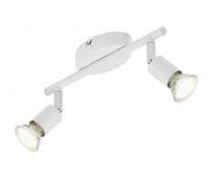 Briloner Leuchten, LED Deckenstrahler, Deckenleuchte, Deckenlampe, LED Strahler, Spots, Wohnzimmerlampe, Deckenspot, Deckenbeleuchtung, Deckenlampe Wohnzimmer-Kinderzimmer-Schlafzimmer, LED Lampe, schwenkbar