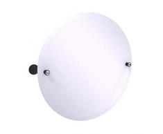 Allied Brass Carolina Crystal Collection Frameless Round Tilt Mirror with Beveled Edge Wandspiegel, Oil Rubbed Bronze