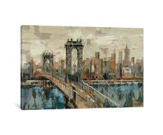 iCanvasART wac1278–1pc3–26 x 18 Leinwandbild New York View Kunstdruck Silvia wassilewa, 26, 45,7 cm, 1,9 ° cm Tiefe