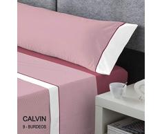 SERENA COTTON-LUXE Bettwäsche Bett mit 160 cm Breite Burgunderrot