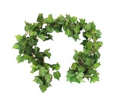 Crt Gucy 38 FT – 5 Strähnen Autumn Kunstpflanze Leaf Girlande Fall Dekoration für Home Hochzeit Mauer Party Grape