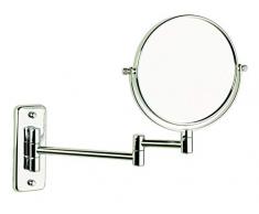 SANIBAÑO Badezimmerspiegel, Messing, Chrom, klein