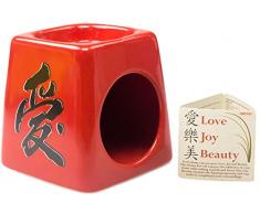 Beacon Streets Zen-Like Flüssiger Potpourri Simmertopf. Reduziert Stress, bringt Schönheit und Aroma in Ihr Zuhause. Attraktiver Keramikwärmer schafft ruhige Düfte. Funktioniert mit Wachs-Tartschmelzen und ätherischen Ölen.