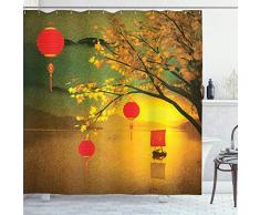 ambesonne Home Decor Kollektion, Badezimmer Dusche Vorhang-Sets mit Haken, Textil, Multi 29, 69W x 84L