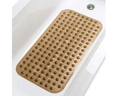 TIKE SMART Premium Badewanneneinlage - lang, extralang, Vinyl, Transparent Braun, M