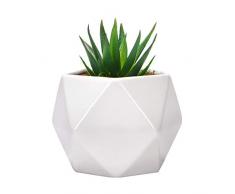 Dolicer Künstliche Sukkulenten, künstliche Aloe Agave Sukkulenten strukturierte Aloe Fake Mini Sukkulenten Pflanzen Arrangement für Tisch Büro Indoor Outdoor Treppe Balkon Garten Home Decor Agave - B