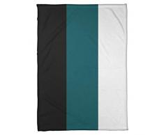 ArtVerse NFS Philadelphia Football Stripes Blanket-Artic Pro Fleece-Decke, 60 x 80, Green Accent
