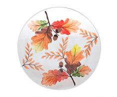 Pavillon Gift Company Tablett Harvest Leaves, Orange