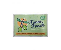 AIQIBAO Aikibao Metallschild, Wanddekoration, Vintage-Dekoration, Lebensmittel, Eiscreme, Snackes, für Küche, Zuhause, Diner, Bar, Pub, Kaffee, Retor, Kunstschild, 30,5 x 20,3 cm 213