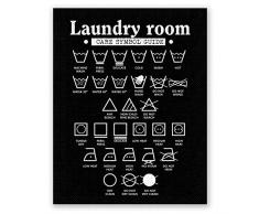 PGbureau Wanddekoration, 28 x 35 cm, Wäschesammler 11 x 14 Inch schwarz