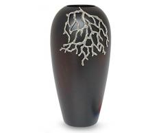 NOVICA 478.843,3 cm Coral Reef Mango Holz und Zinn Vase