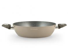 H+H H & H Easy Cook Pfanne, Antihaftbeschichtung, Aluminium, schwarz