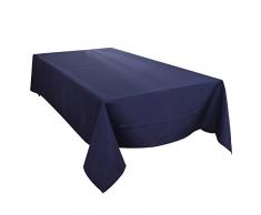 HIGHFLY Leinen Rechteck Tischdecke Wasserdicht Tischdecke für Home Küche Esszimmer 60X84 Rectangle Marineblau