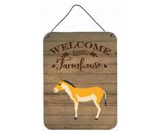 Carolines Treasures Türaufhänger, türkmenischer Kulan Esel Willkommen, Wanddekoration, Mehrfarbig