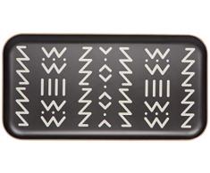 Danica Studio 7002205aa Ziggy Serviertablett, Weide, 20,3 x 38,1 cm, Schwarz
