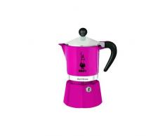 Bialetti Rainbow Espressokocher, Aluminium, fuchsia, 3 Tassen