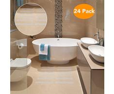 CocoKool Badewannen-Aufkleber, rutschfest, 24 Stück Sicherheits-Duschrutsch-Griffe, Badewannen-Anti-Rutsch-Aufkleber, Anti-Rutsch-Aufkleber für Baby, Senior, Erwachsene, rutschfeste Badewannen-Aufkleber für Dusche, Badewanne, Stufen