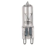 Hama Halogen Backofenlampe G9 bis 300 Grad (33 Watt Glühbirne für Backofen, Stecksockel, warmweiß, 2700K, Special Oven T-Kolben) klar