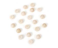 Darice 08640 Möbelknopf, unlackiert, Holz, 0,95 cm