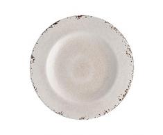 Supreme Housewares 585-6 Gourmet Art Salatteller aus Melamin, 22 cm, S/6, Craqule, cremefarben