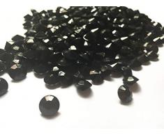 liying 10 mm Plastikbeutel Acryl Farbe Faux Diamant Rund Kristalle Treasure Gems Tisch Scatter, Vase, Tütenfüller, Arts & Crafts, Hochzeit Dekoration schwarz