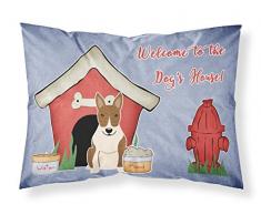 Caroline s Treasures bb2891pillowcase Hund House Collection Bull Terrier Brindle Stoff Kissenbezüge, Standard, Multicolor