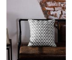 TAOSON Baumwolle Bestickt Kissen cover-s20501 18x18(45x45cm) S113 Gray